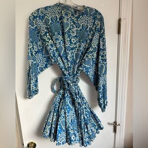 Rhode Ella Blue and White Dress